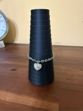 Juicy Charm Bracelet - Sparkling Rhinestone Heart